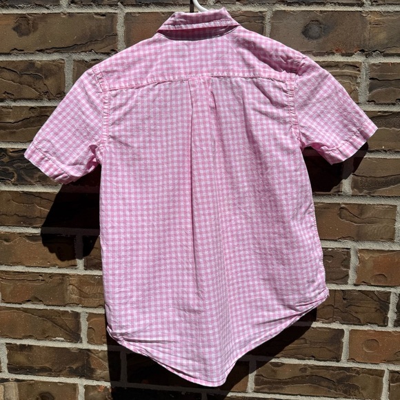 Ralph Lauren Pink and White Button Down Shirt with Gingham Pattern - Picture 3 of 3